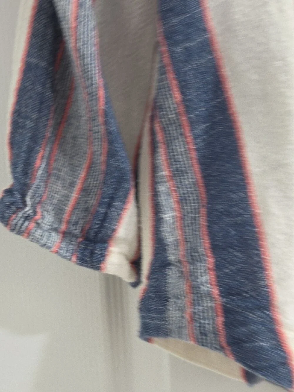 Anthropologie Blue, White & Red Striped Button-Front Top - Cloth & Stone